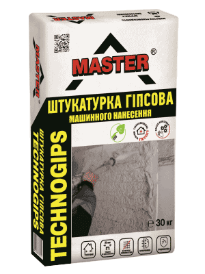 ШТУКАТУРКА ГІПСОВА ДЛЯ МАШИННОГО ТА РУЧНОГО НАНЕСЕННЯ ТМ «MASTER»